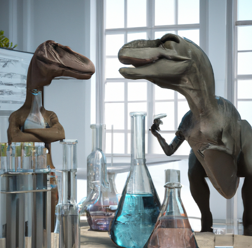 T-Rex talking about chemistry